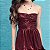 Vestido New Brilho Vinho - Imagem 3