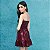 Vestido New Brilho Vinho - Imagem 4
