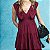 Vestido Chelsea Pois Vinho - Imagem 1