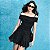 Blusa Ombro a Ombro Lolita Preta - Imagem 2