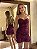 Vestido Paetê Transpassado Vinho - Imagem 2
