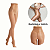 Meia Calça Anti Celulite Fina Fio 70D Slim Plus Size Veste 36 ao 46 Conforto e Alta Elasticidade Anti celulite - Imagem 7
