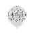 Balão Art-Latex Notas Musicais Branco/Preto c/25 - Imagem 1