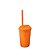 Copo Club Amalu Laranja Neon 550ML - Imagem 1