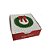 NT87 - Caixa para 9 doces 12X11X4cm Estampa guirlanda - Imagem 1