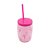 Copo Bojo Canudo Flamingo (verde ou rosa) - 650ML - Imagem 1