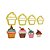 Cortador BlueStar Cupcake c/4peças - Imagem 1