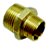Niple Redução Latão Bronze Ramo RM 3/4" RM 1/2" - Imagem 1