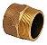 Conector Latão Macho Bronze Ramo B 22 RM 3/4" - Imagem 1