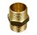 Niple União 1.1/4" X 1.1/4" Em Metal Latão Água Quente E Gás - Imagem 1