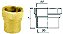 Adaptador Bronze Ramo P 28 RF 1" - Imagem 2