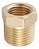 Bucha Redução Bronze Ramo RM 1/2"x RF 3/8" - Imagem 1