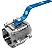Valvula Esfera Tripartida 3 NPT Cl300 S1000 Wcb Pr Tp/Hc BSP - Imagem 1