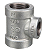 Tee Reducao 1.1/4X 1 NPT Alta Pressao Tupy Preto - Imagem 1