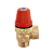 Valvula de segurança 1/2" F X 3/4" 4 Bar Caleffi Vermelho - Imagem 1