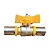 Valvula Esfera Gas Reta Prensar 16X16 - Imagem 1
