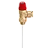 Valvula de seguranca TP 1/2"M X 15 6 bar 90C Caleffi Vermelho - Imagem 1