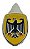 EMBLEMA BRASÃO DO CAPÔ FUSCA ALEMÃO ÁGUIA AMARELO - Imagem 1