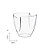 Champanheira 4 L Modular Transparente Poliestireno P/ 1 Garrafa Forma Utilidades - Imagem 2