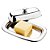 Manteigueira Inox Retangular com Tampa Inox Zanella - Imagem 1