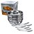 Kit Conjunto TOP Inox Sobremesa 12 Peças com Colher - Imagem 1