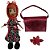 Kit Boneca Bolsa EVA Fashion Evento de Festa Vestido Tecido - Imagem 1