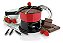 Conjunto para Fondue Forma Inox Firenze Vermelho - 12 peças - Imagem 1