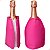 Bolsa Térmica Cooler Térmico Rosa Com Gel Vinho Espumante - Imagem 1