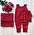 Saída de maternidade menina conjunto pipoca tricot 3 peças - Imagem 8