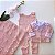 Saída de maternidade menina conjunto pipoca tricot 3 peças - Imagem 4
