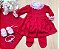 Saída de Maternidade Menina Vestido Londres Tricot 6 Peças Completa - Imagem 6