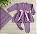 Saída de maternidade menina vestido Barcelona tricot 3 peças - Imagem 9