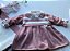 Saida de Maternidade Menina Vestido 3 Laços Roma Tricot 4 Peças - Imagem 9