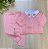 Conjunto casaco + calça em tricot de menino 3 peças body bordado de urso - Imagem 12