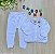 Conjunto casaco + calça em tricot de menino 3 peças body bordado de urso - Imagem 14