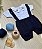 Romper de menino em tricot + body bordado elefante gravatinha - Imagem 10