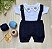 Romper de menino em tricot + body bordado elefante gravatinha - Imagem 11
