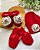 kit gorro + luvas + sapatinhos em tricot com aplique de leão - Imagem 8