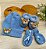 kit gorro + luvas + sapatinhos em tricot com aplique de urso - Imagem 1