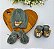 kit gorro + luvas + sapatinhos em tricot com aplique de urso - Imagem 10