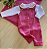 Saída de Maternidade de menina Maria Clara em tricot com Body bordado rosas 3 peças - Imagem 2