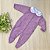 Macacão margarida menina em tricot com body bordado de flores 2 peças - Imagem 1