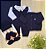 Saída maternidade menino tricot + kit gorro luvas e sapatinhos - Imagem 8