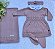 Saída de maternidade menina vestido Gabriela tricot 5 peças - Imagem 8