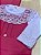 Saída de Maternidade de Menina Maria Clara em tricot com Body de Rendas e Pérolas 3 peças Dinhos Baby - Imagem 6