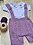 Romper de menina em tricot + body bordado elefante laçinho - Imagem 6