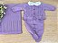 Saída de maternidade Dinhos Baby de menina Liz em tricot 4 peças - Imagem 11