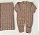 Saída de maternidade Dinhos Baby de menino macacão Ted em tricot - Imagem 3
