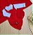 Saída de maternidade de menino em tricot com gorro + body bordado - Imagem 8