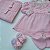 Saída de maternidade menina vestido new pipoca em tricot 6 peças - Imagem 11